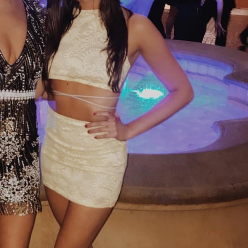 two piece skirt set